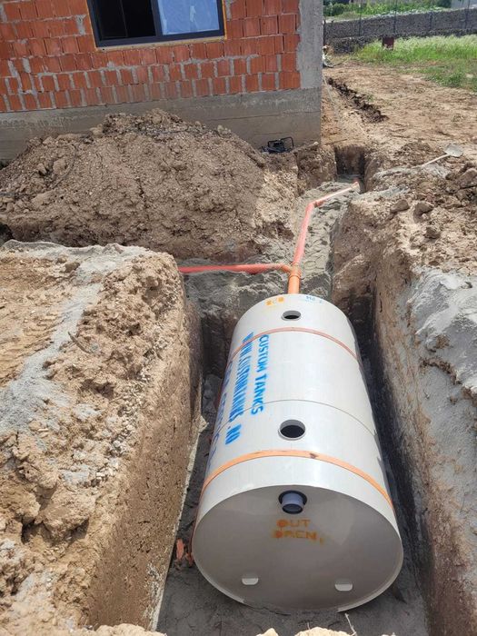 Montaj fose septice si canalizari cu sapatura inclusa si drenaj