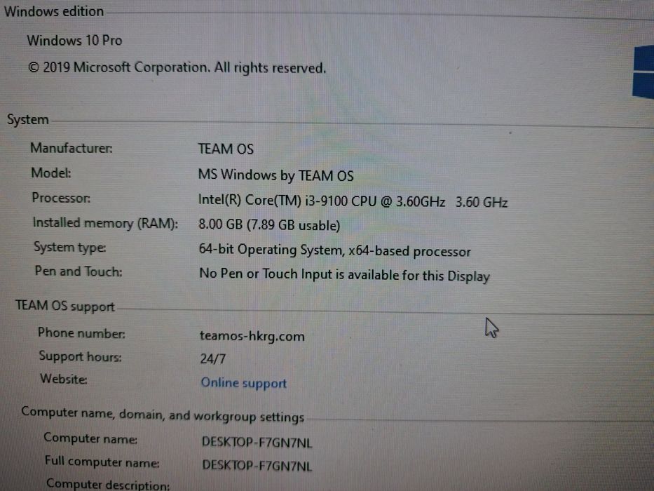 Destop pc-intel core i3