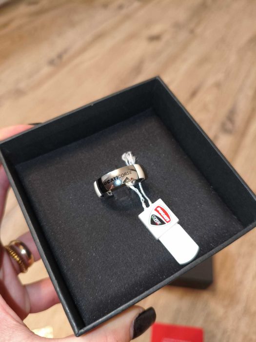 inel ducati pentru bărbați, mărimea 30, alb, inox