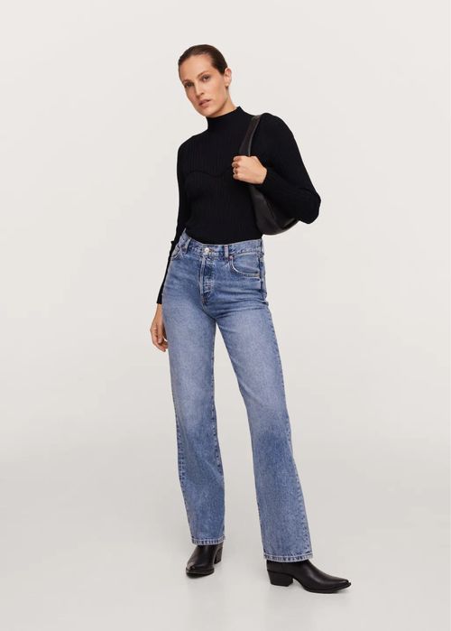 Mango чисто нова рипсена блуза пуловер