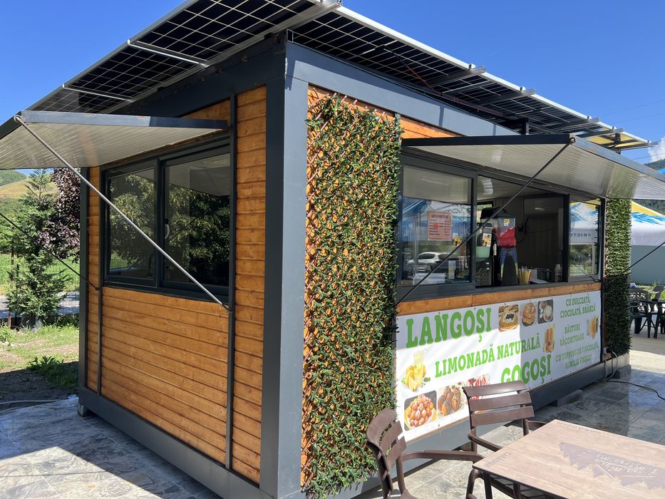 Container comercial 3x6 m – Food Truck / Fast-Food / Cofetărie – 7.500 €