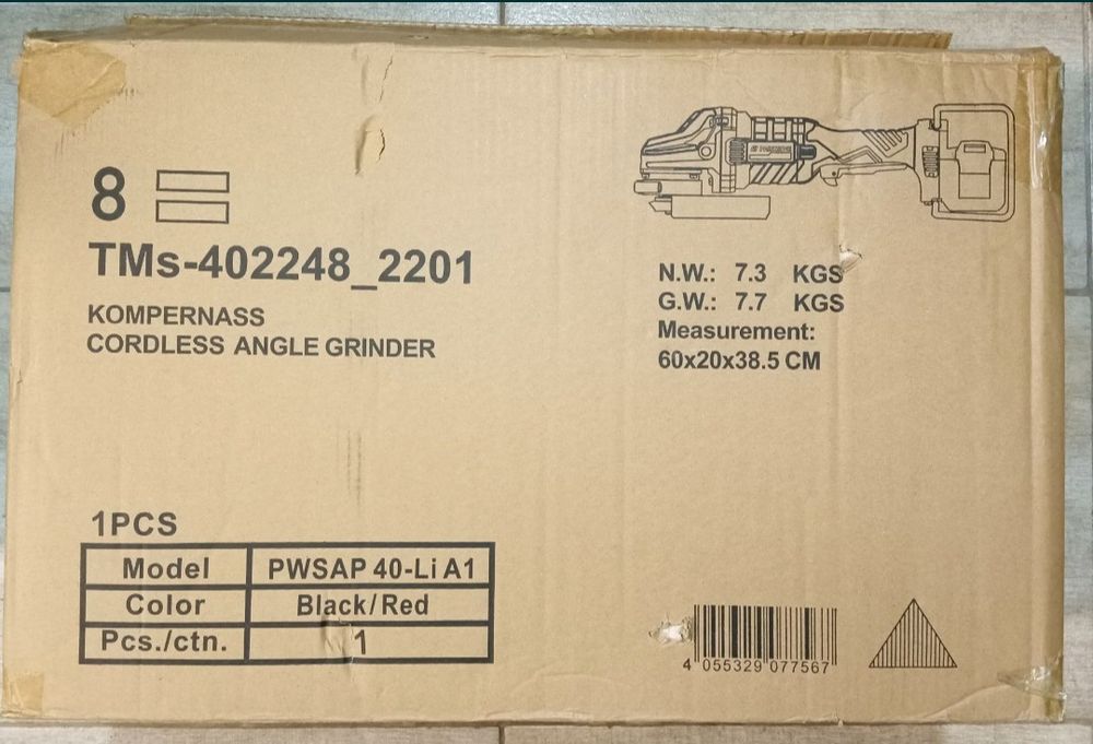 Parkside performance flex 40V polidisc polizor baterie 20V disc 230mm