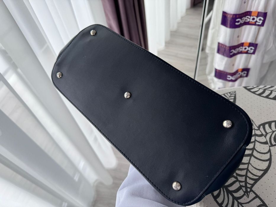 Geanta Musette piele neagta