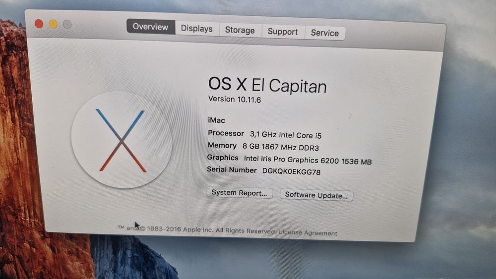 iMac A1488 EMC 2833