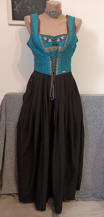 Rochie superbă gen Bridgerton medieval Rock Goth style  Spieth S 36