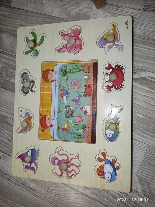 Детски дървен пъзел