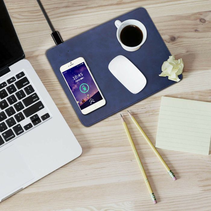 Mouse pad 2 in 1 cu incarcator Wireless lateral. Nou! Samsung 8, 8 plu