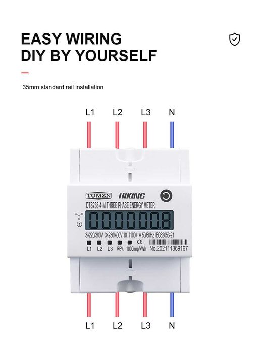 Contoar trifazic/ energy meter 3x230V