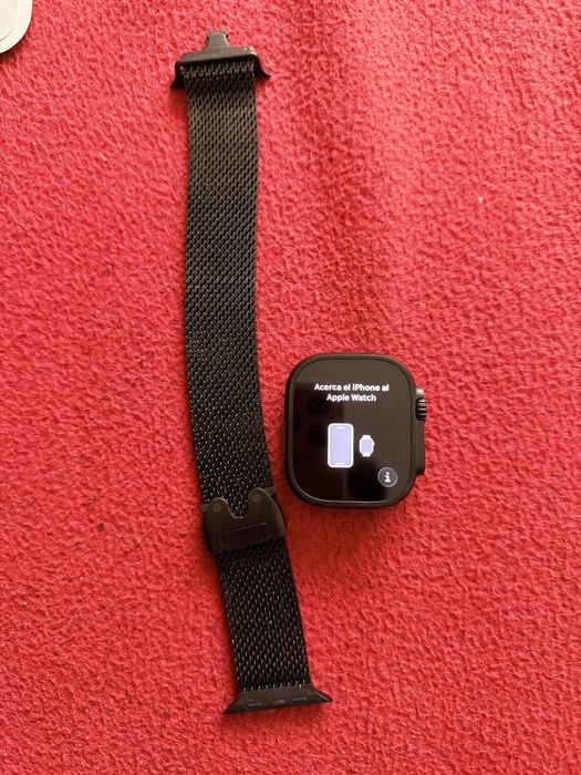 Apple Watch Ultra 3, GPS + Cellular, Carcasa Black Titanium 49mm, Black Ocean Band