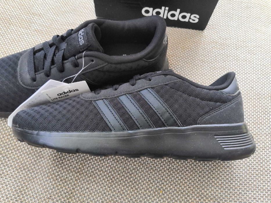 Маратонки Adidas lite racer triple black