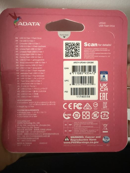 Memorie USB ADATA  Royal UR340, 128GB, USB 3.2, negru