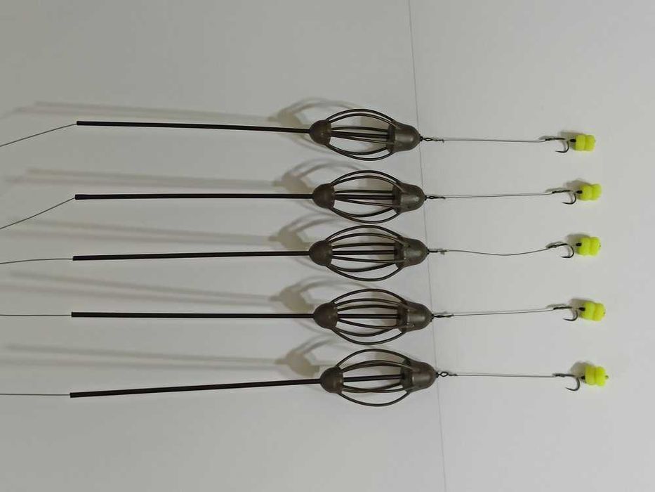 5 x montura crap  cu porumb flotant