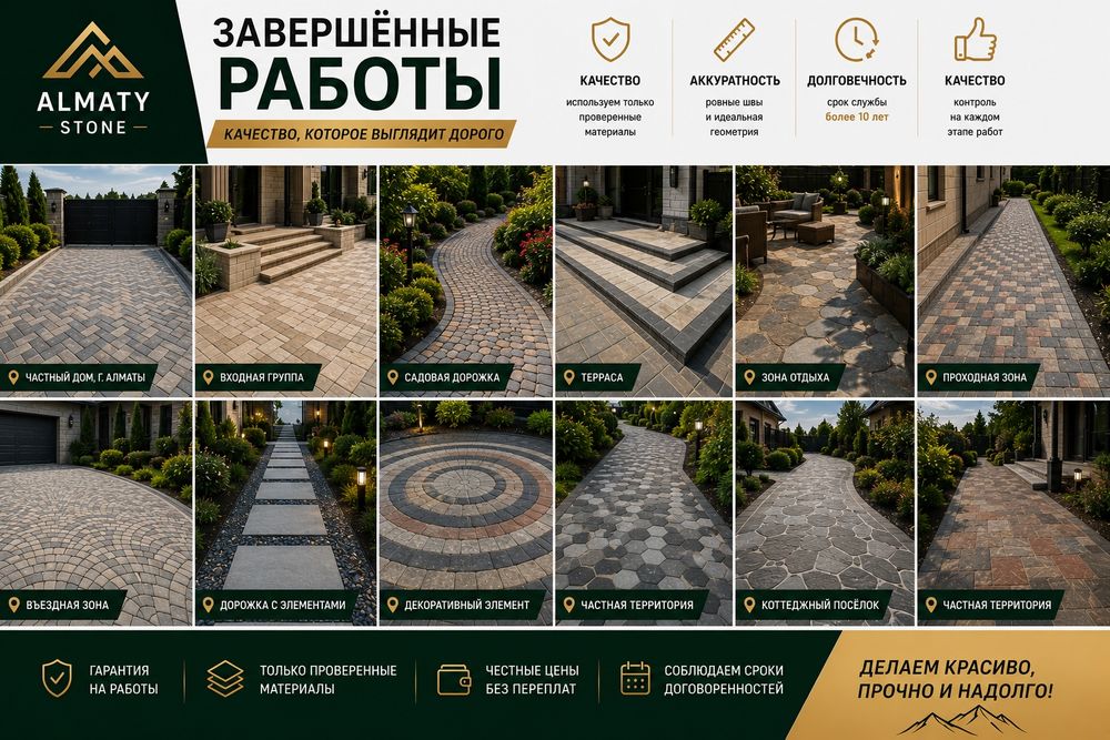 Укладка брусчатки