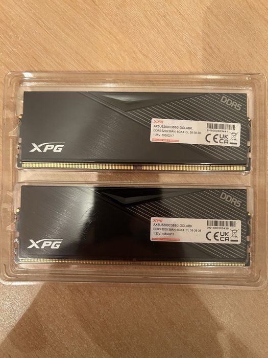 RAM XPG Lancer 16GB (2x8GB) DDR5 5200MHz CL38 – Sigilat, Neutilizat
