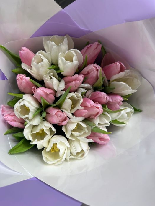 Букет цветов из тюльпанов