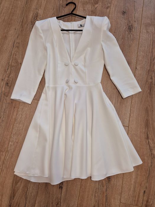 Rochie alba cocktail XS