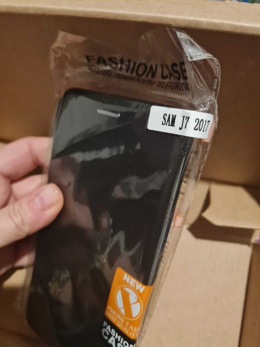 husa flip book sam j7 2017 negru