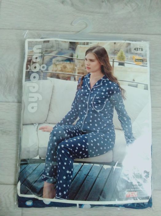 Женский пижама синего цвета