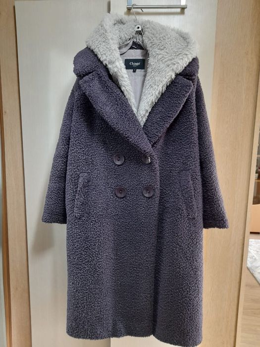 Шуба -пуховик с капюшоном