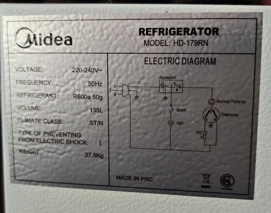 Холодильник Midea HD-179RN