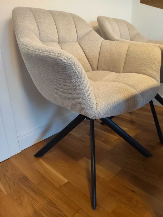 Scaune dinning rotative tapițate