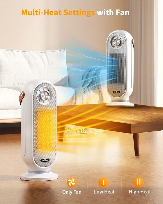 Топ Цена!Ел.Печка с Модерен дизайн 1500w, 2степени,защита от обръщане.