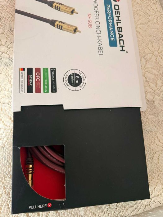 Cablu Subwoofer suflat cu aur