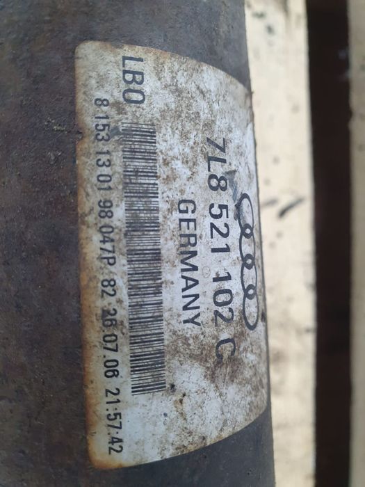 Cardan 7L8521102c 3.0 tdi CASA Volkswagen VW Touareg generatia 1 7L [