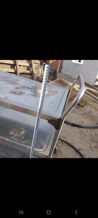 Стол стеллаж нержавейка