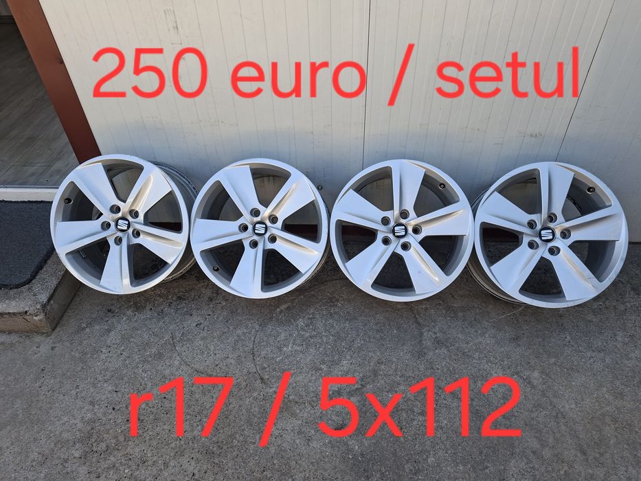 Set jante din aluminiu r17 / originale SEAT VW AUDI SKODA / 5x112