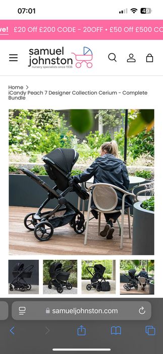 iCandy Peach 7 2 in 1 Designer Collection