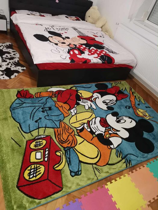 Covor copii mickey si minnie