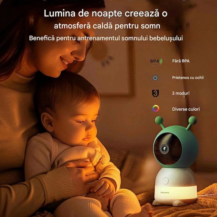 Camera de supraveghere cu monitor pentru copii Baby camera Babyfun