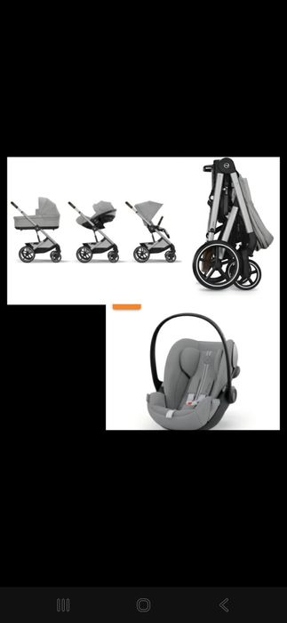 Vand Cărucior Cybex Bailos S Lux 3 in 1 Grey 2000 lei