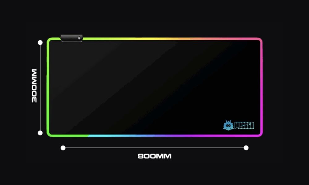 Nugosu mousepad RGB XL 800×300 mm