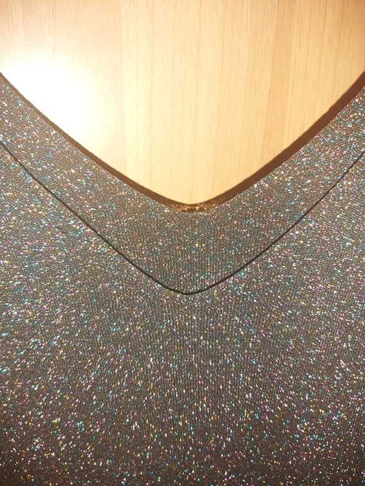 Елегантна дамска рокля RESERVED с брокат, размер: S