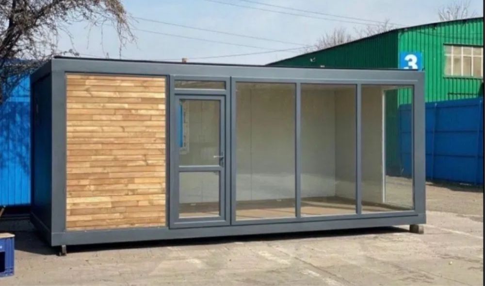 Container vitrinat birou magazin spatiu cemercial terasa cafena