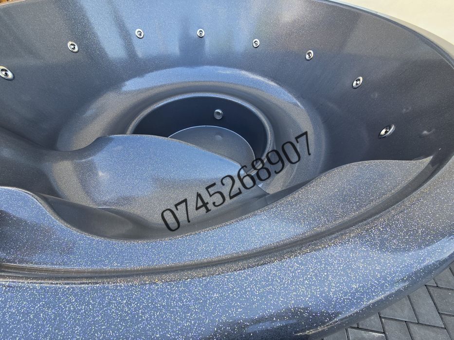 Ciubăr jacuzzi cu hidromasaj si soba integrata 8 pers