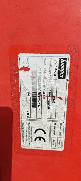 Kemper 345 жатка