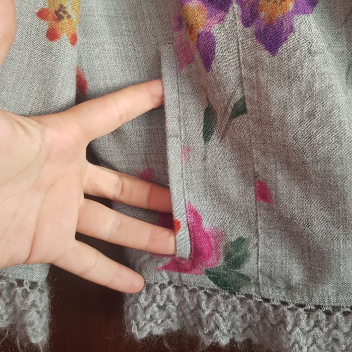 Jachetă Moschino lână print floral