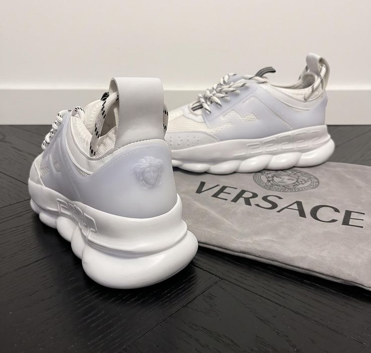 Adidasi Versace Chain Alb - Unisex