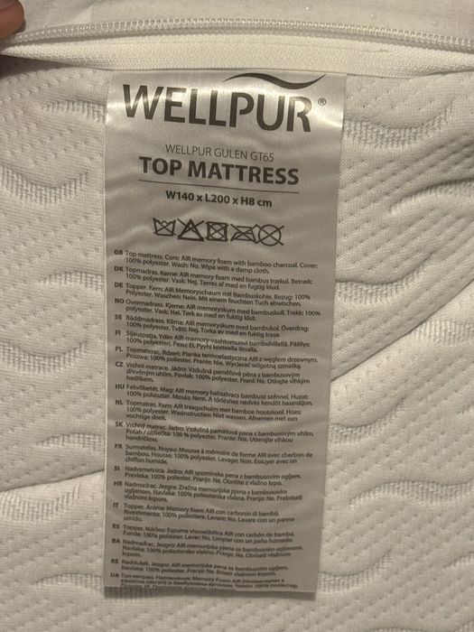 140x200 Saltea + Topper premium JYSK – ca noi – PREȚ PROMO 1000 RON