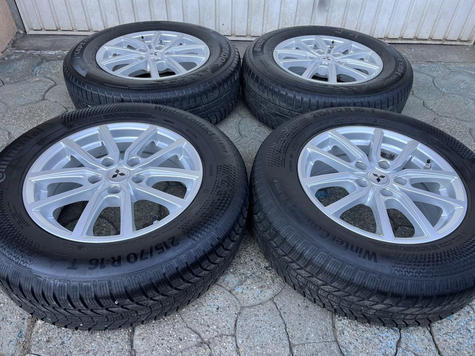 Jante 5x114.3mm, anvelope iarna 215/70 R16, Mitsubishi ASX, Outlander
