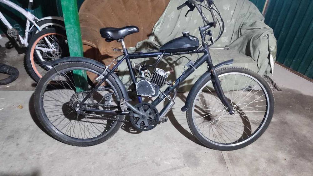 веломопед на ходу