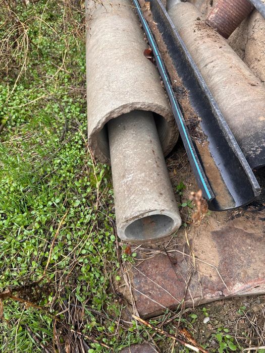 Азбестовые трубы.