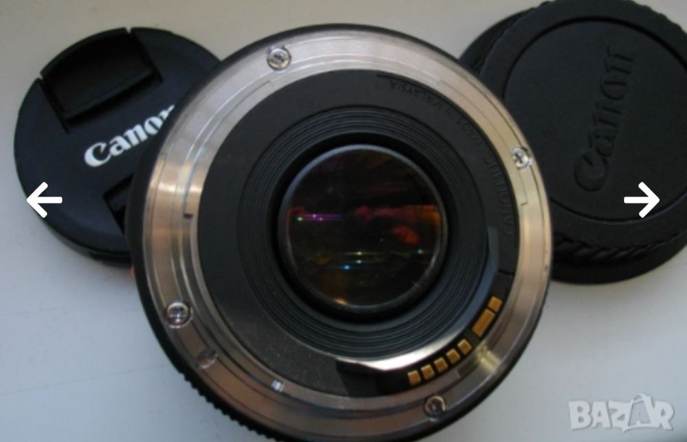 Canon обектив ново
