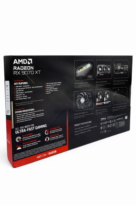 ASROCK Placa video ASRock AMD Radeon RX 9070 XT Steel Legend, 16GB, GD