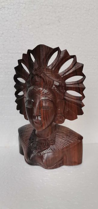 statueta unicat sculptura lemn abanos arta veche,antichitati,figurine