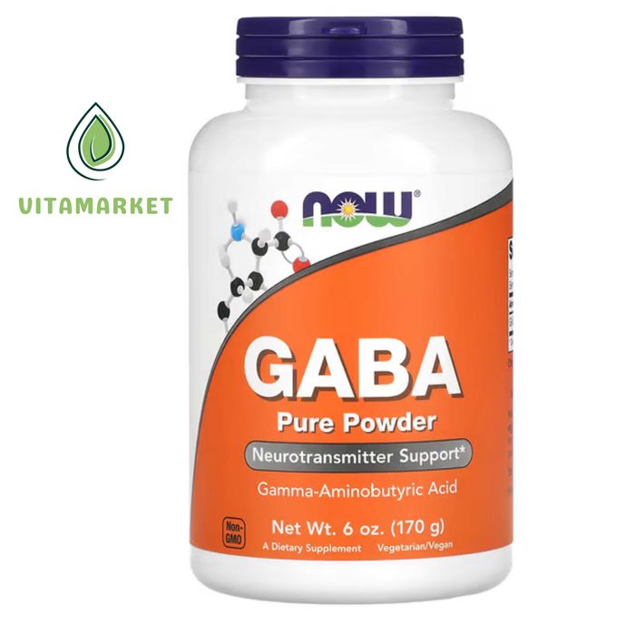 GABA(ГАБА),Now foods, Pure Powder, 6 oz (170 g)