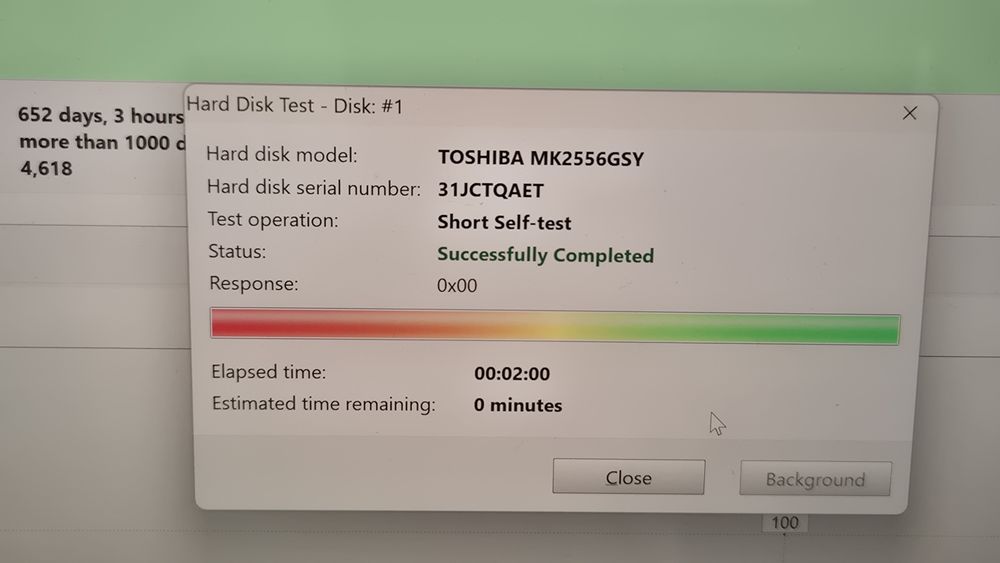 Hdd laptop 250gb Toshiba